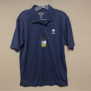 Pebble Beach Men’s NWT size Medium blue golf Polo shirt Performance tennis